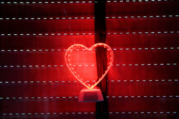 Typical red light illumination of a brothel