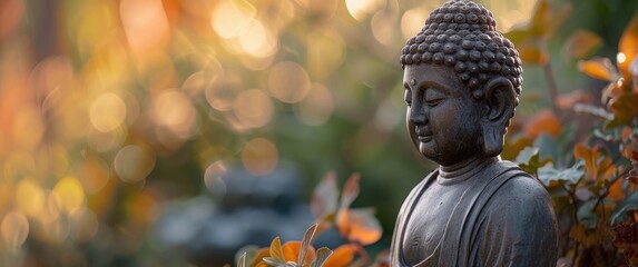 Buddha statue in the garden 🌿🙏