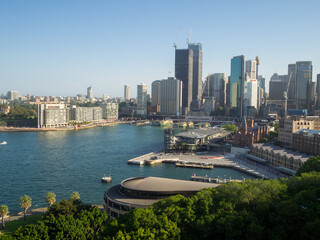 Circular Quay and CBD seen from Sydney Harbour Bridge