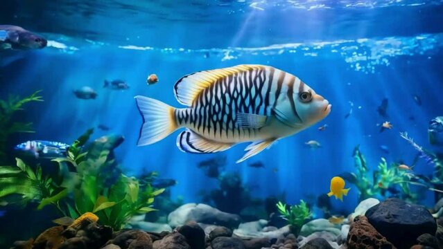 fish in aquarium