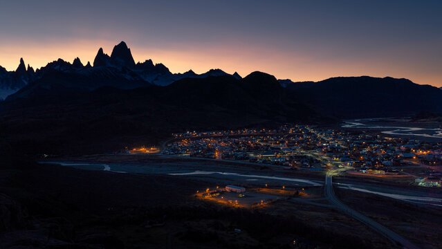 El Chalten at sunset