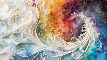 A generative art piece that is colorful, vibrant, and full of life