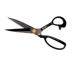 scissors open horizontal isolated on transparent background