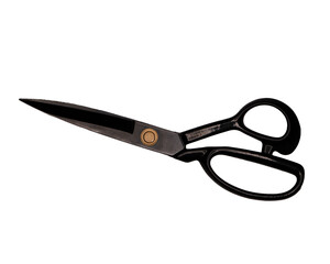 scissors closed horizontal isolated on transparent background