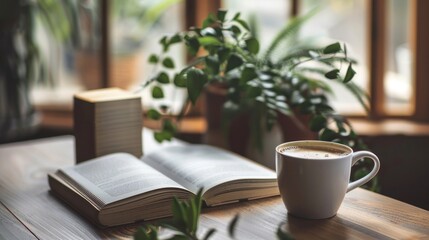 book and coffee
