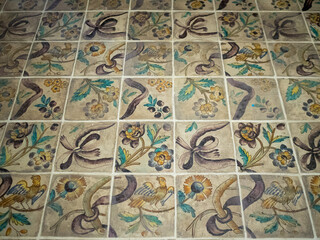 Silk Museum majolica floor