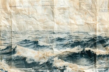 Ocean waves ephemera border backgrounds outdoors texture.