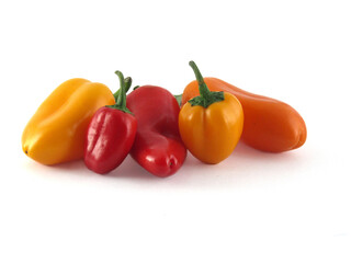 natural pepper on white background