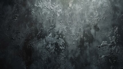 Black metal background with scratches and cracks. Close-up image.