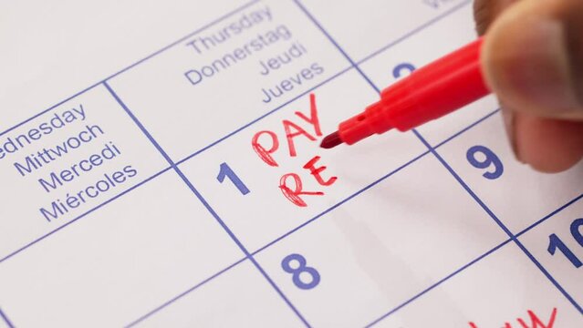 Rent Pay Due Date In Calendar