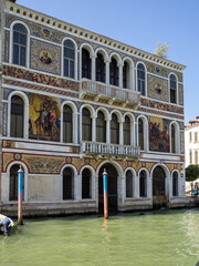 Fototapeta na wymiar Palazzo Barbarigo by the Grand Canal, Venice