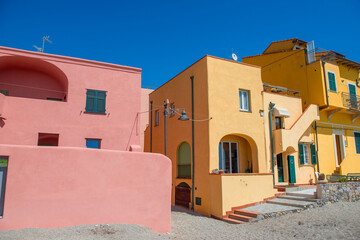 The village of Verigotti with its characteristic colorful houses