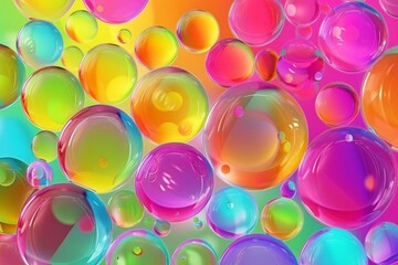 Rainbow bubbles