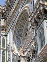 Facade with rose window, Santa Maria del Fiore, Florence