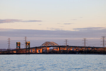 Fototapeta premium bridge at sunset