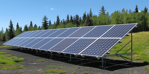 Solar energy is obtained through photovoltaic panel farms that convert sunlight into electricity.