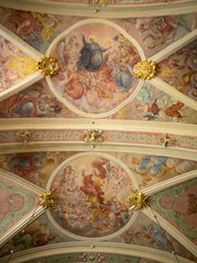Ceiling frescos of St. Barbara Church, Krakow