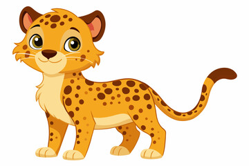 cheetah cartoon vector illustration