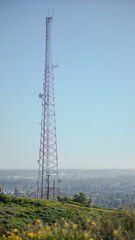 radio tower on the hill