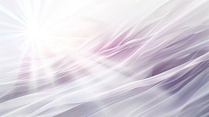 Elegant abstract background with smooth white light rays and subtle pastel wave patterns - obrazy, fototapety, plakaty