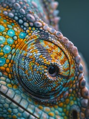 Naklejka premium Vibrant Reptile Skin Texture