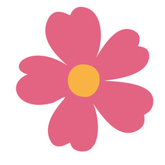 pink flower isolated