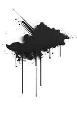 Image of an explosion of black ink.