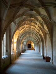 Corridor of the bebenhausen Abbey cloister