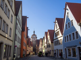 Fototapeta premium Rothenburg ob der Tauber street