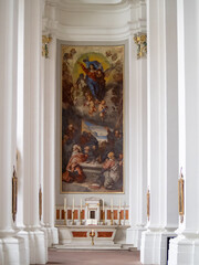 Side altar of the Jesuitenkirche in Heidelberg - obrazy, fototapety, plakaty
