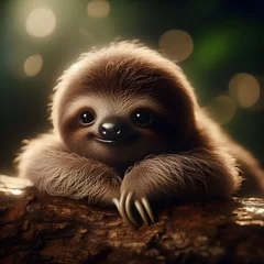 Foto op Aluminium baby sloth © OMAR