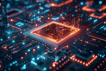 Obraz premium Quantum Computer