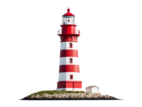 Lighthouse Isolated on Transparent Background