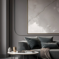 Stylish Contemporary Interior with Premium Wall Decor