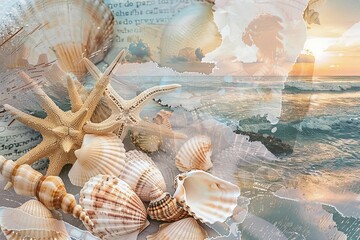 Symphony of Seashells: A Coastal Overture. Generative AI