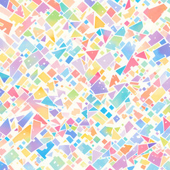 Vibrant and lively abstract geometric illustration with a watercolor effect for creative projects.