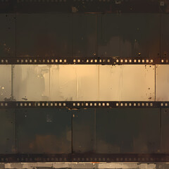 A Vintage Film Strip Serving as a Timeless Design Element, Ideal for Retro and Classic Projects.