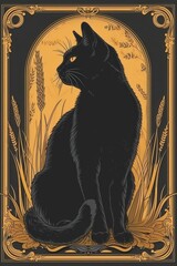 cat Art illustration for a book