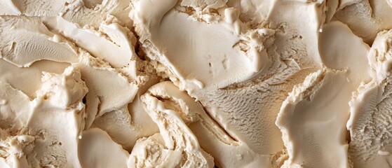 Cappuccino  flavor gelato - full frame background detail. Close up of a beige surface texture of cappuccino  Ice cream	
