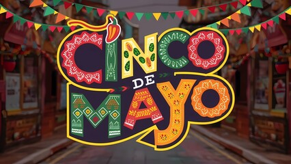 A vibrant and festive Cinco de Mayo banner, - Powered by Adobe