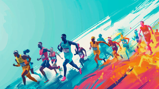 Creative Artistic Design of Athletes at the Paris 2024 Olympics Team Sports and Multi Disciplinary Competition