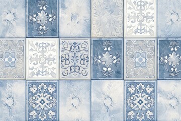 Light blue background tiles pattern backgrounds snowflake.