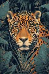 jaguar Art illustration for a book