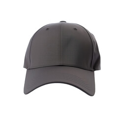 baseball cap color darkgrey closeup of front view on white background