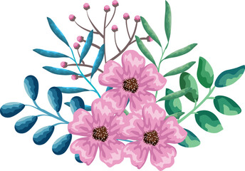 Flower floral watercolor vector design