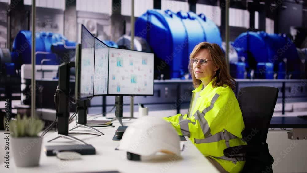 Aufkleber Engineer Operators Using Scada System