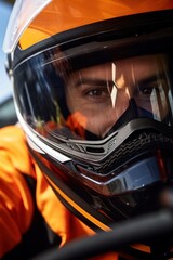Moto racing helmet motion sports