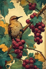 kiwi bird Art illustration for a book