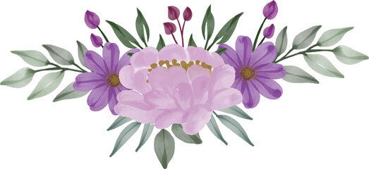 Flower floral watercolor vector design
