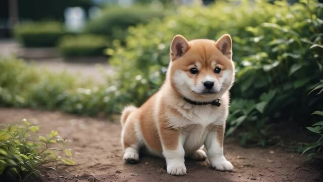 Beautiful shiba inu puppy